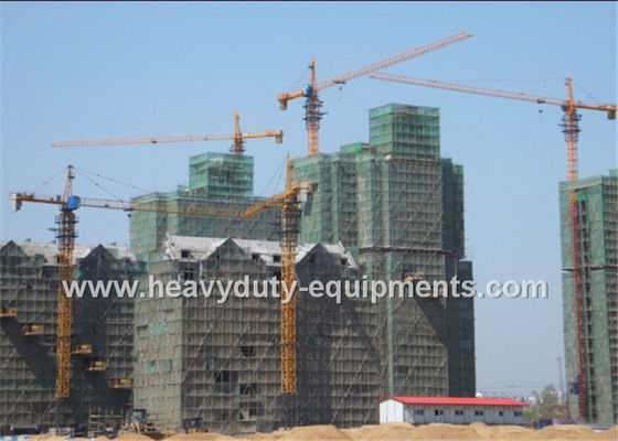 Chiny Tower crane with free height 50m and max load 10 T with warranty for construction dostawca
