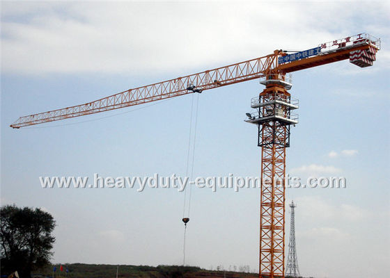 Chiny Tower crane with free height 77m for max load of 25 tons equipped a hydraulic self raising mechanism dostawca