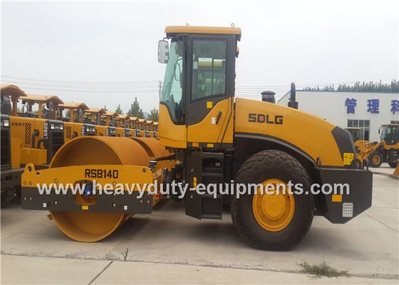 Chiny SDLG RS8140 14 Ton Single Drum Road Roller 30Hz Frequency With Weichai Engine dostawca