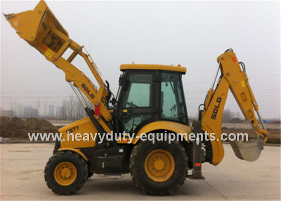 Chiny Weichai Engine Road Construction Equipment Backhoe Loader B877 With 6 In 1 Bucket dostawca