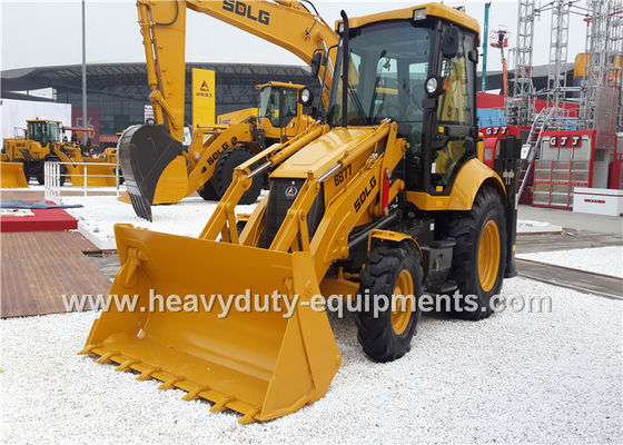Chiny 8 Tons Road Work Machinery SDLG Backhoe Loader B877 With Telescopic Boom dostawca