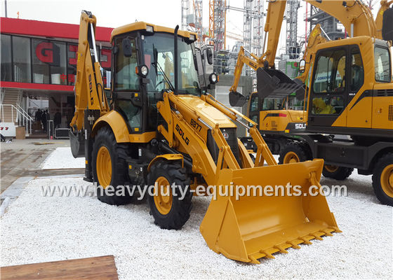 Chiny 1800kg SDLG Backhoe Loader B877 Equipment For Road Construction Low Fuel Consumption dostawca