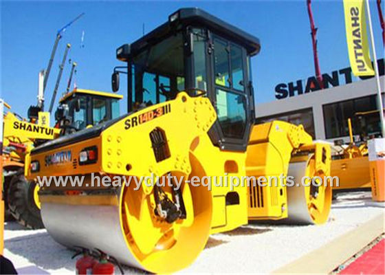 Chiny Double drum vibratory road roller SR14D-3with 14ton operating weight with cummins engine dostawca