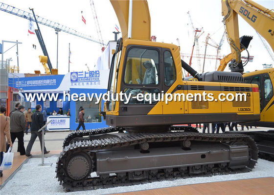 Chiny 4.5km / h Hydraulic Crawler Excavator SDLG LG6360E 37800kg Overall Operating Weight dostawca
