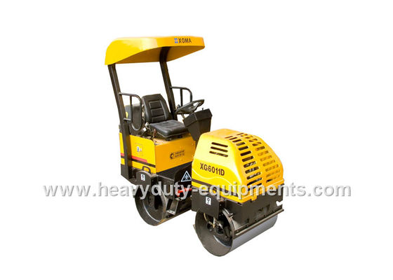 Chiny Tandem Vibratory Road Roller XG6011D 1,28 T with high visibility cab for comfort and safety dostawca