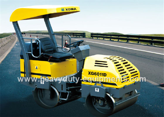 Chiny Tandem Vibratory Road Roller XG6011D with cummins engine and SAUER pump dostawca