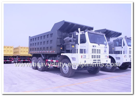 Chiny HOWO 70tons Off road Mining Dump Truck Tipper 6*4 driving model 371hp with HYVA Hdraulic pump dostawca
