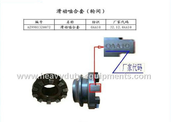 Chiny sinotruk spare part wheel Shifting dog part number AZ9981320071 with warranty dostawca
