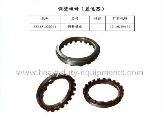 Chiny sinotruk spare part regulating nut for differential part number AZ9981320041 with warranty dostawca