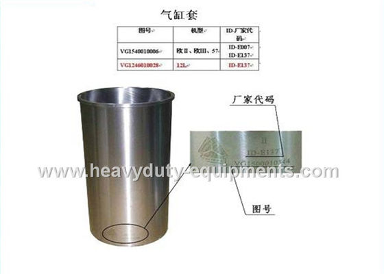 Chiny sinotruk spare part Cylinder liner part number VG1540010006 with warranty dostawca