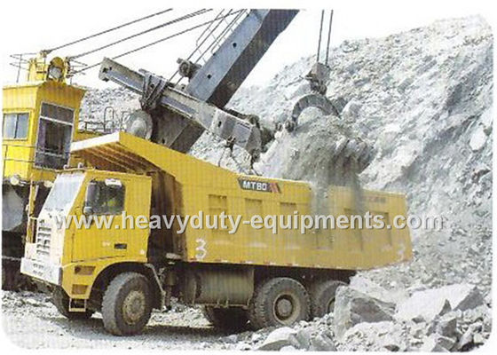 Chiny Rated load 50 tons Off road Mining Dump Truck Tipper  drive 6x4 with 32 m3 body cargo Volume dostawca