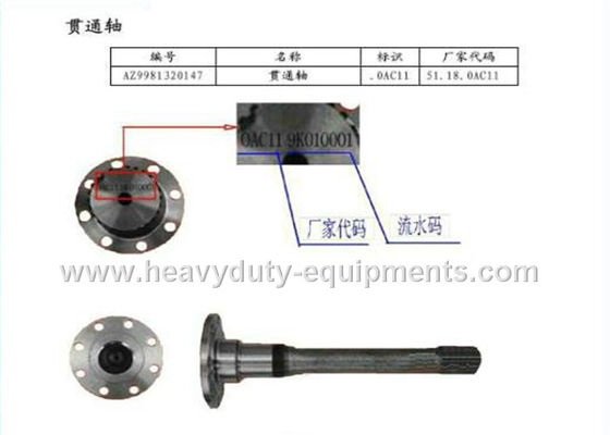 sinotruk spare part Driving shaft part number AZ9761321010 etc for howo trucks dostawca