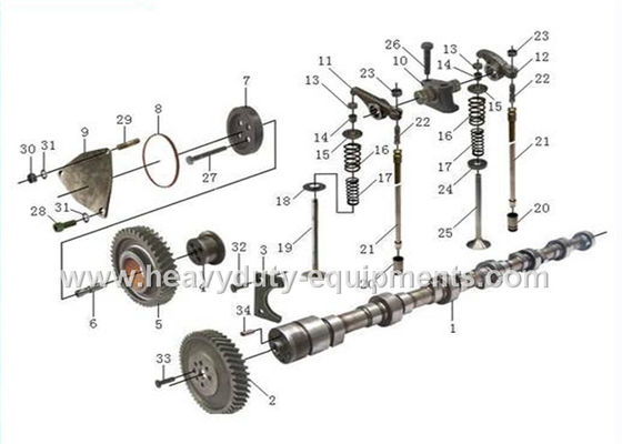 sinotruk spare part camshaft part number VG1500050096 with warranty dostawca